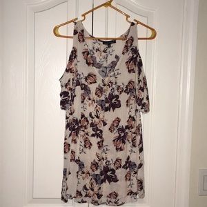 Kendal & Kylie floral off the shoulder dress